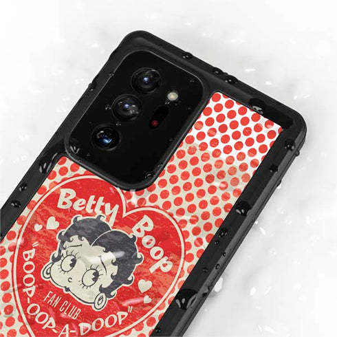 Betty Boop Red Heart Galaxy Note20 Ultra 5G Waterproof Case